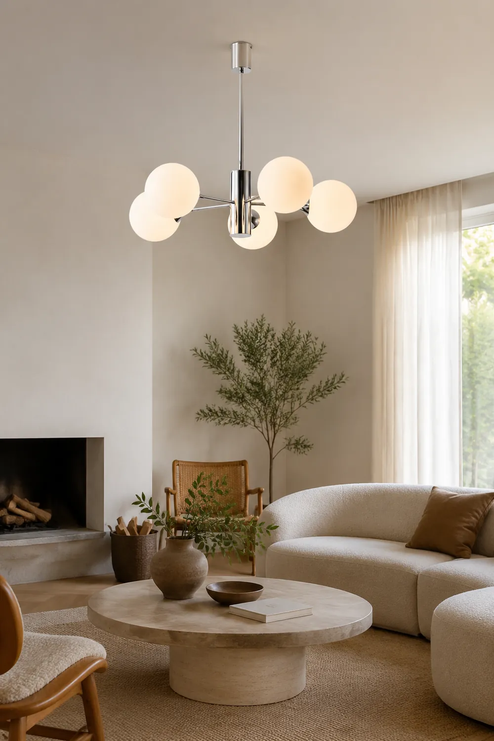 Simple Dimmable Sputnik Globe Chandelier - Lumpaz