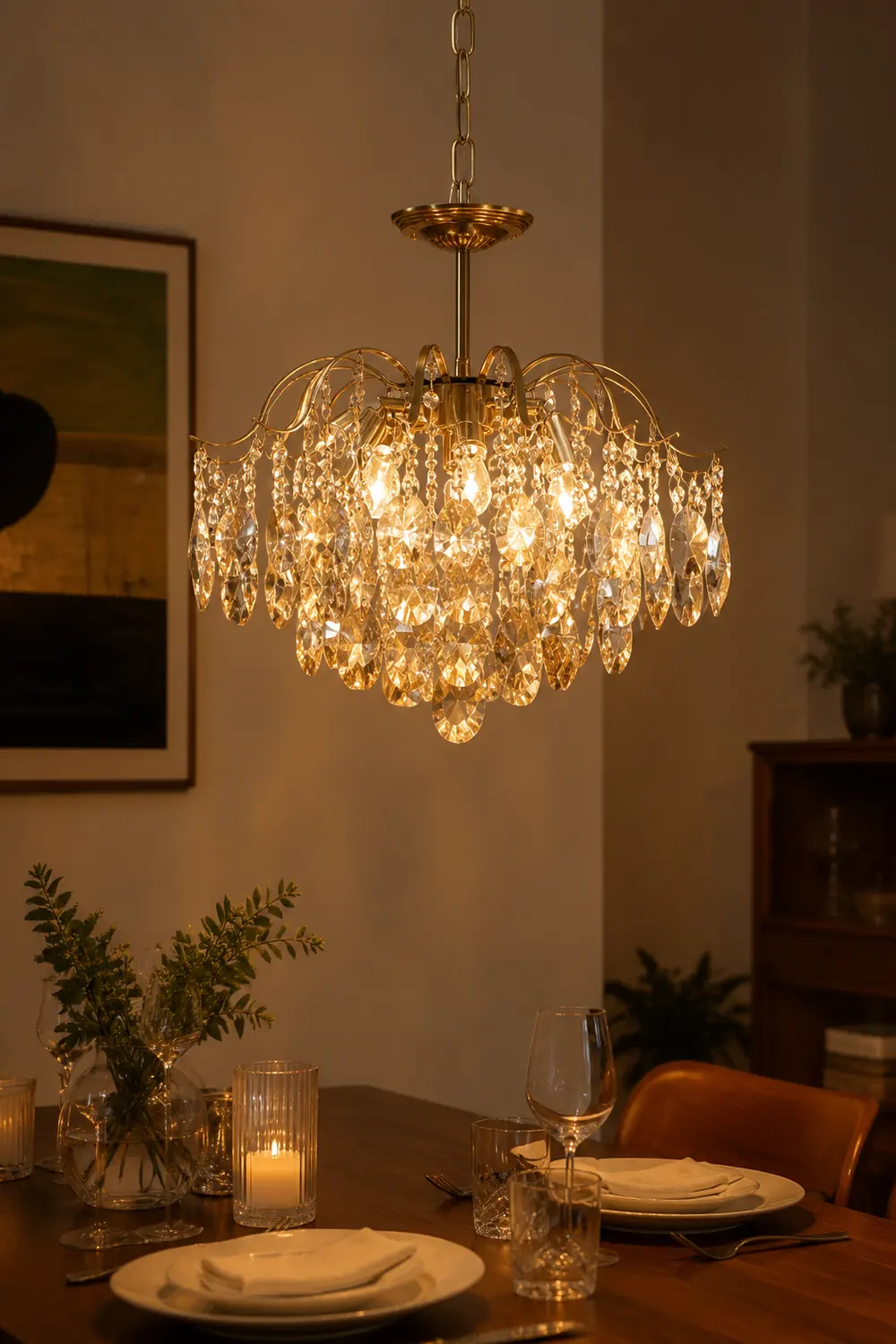 French Light luxury Romantic Crystal Chandelier - Lumpaz