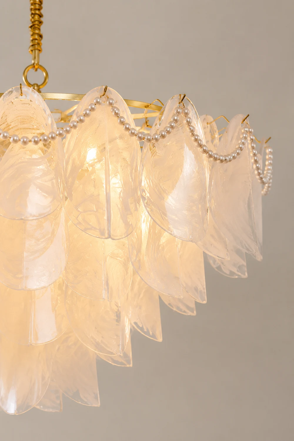 Contemporary Cloud-Inspired Frosted Glass Living Room Chandelier - Lumpaz