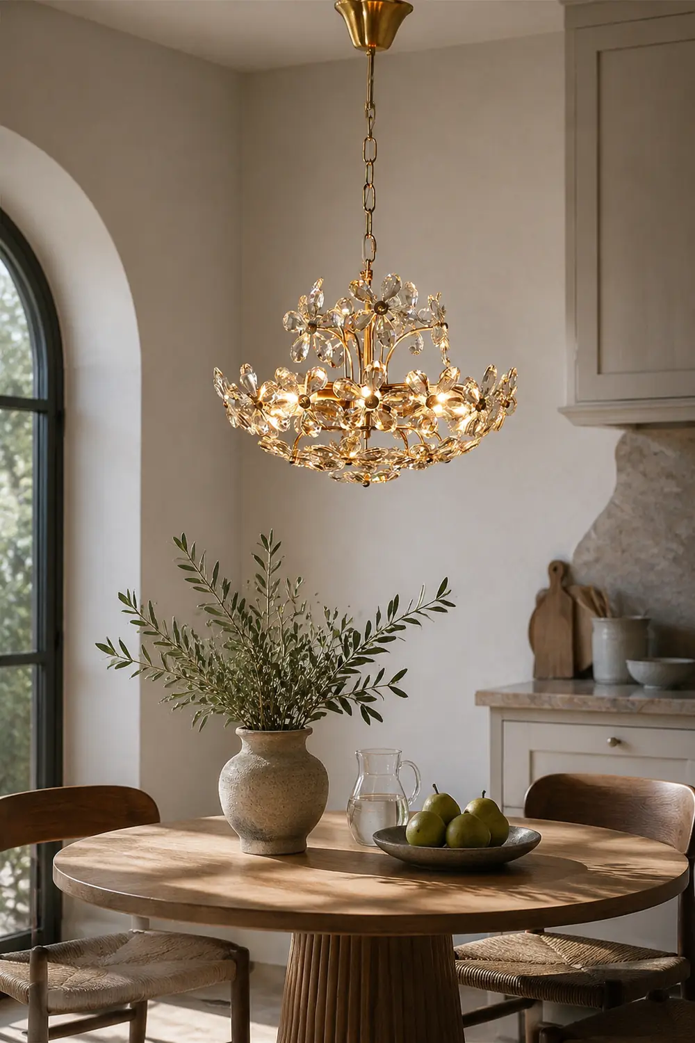 Luxury Crystal Bouquet Brass Chandeliers - Lumpaz