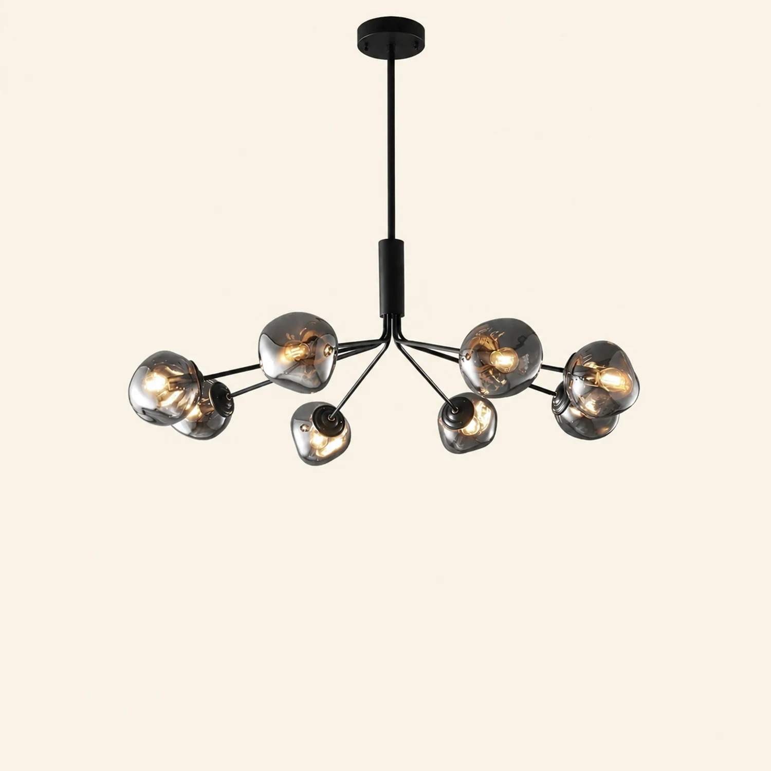 Modern Molecular Lava Glass Living Room Chandelier - Lumpaz