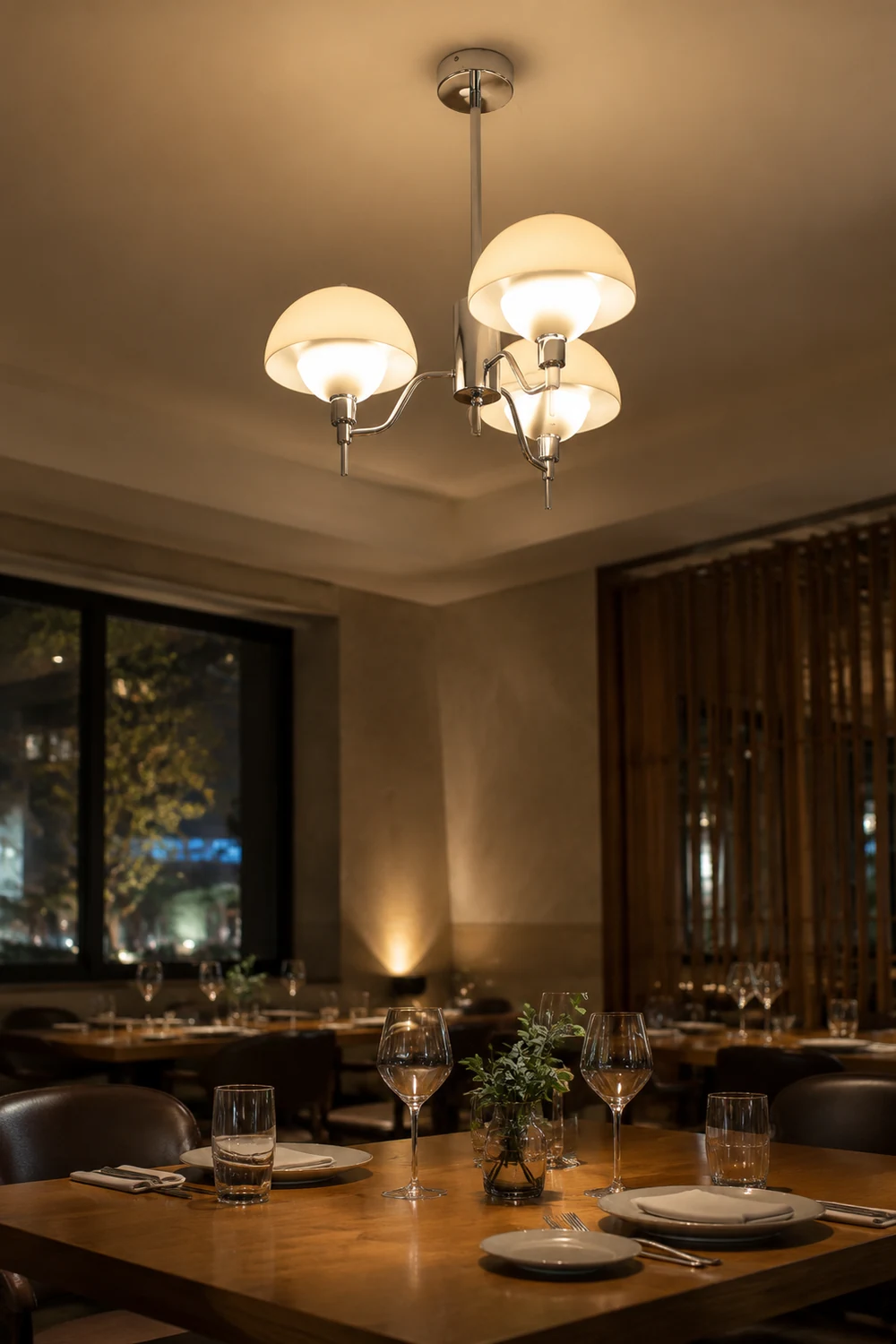 French White Cream Mushroom Chandelier - Lumpaz