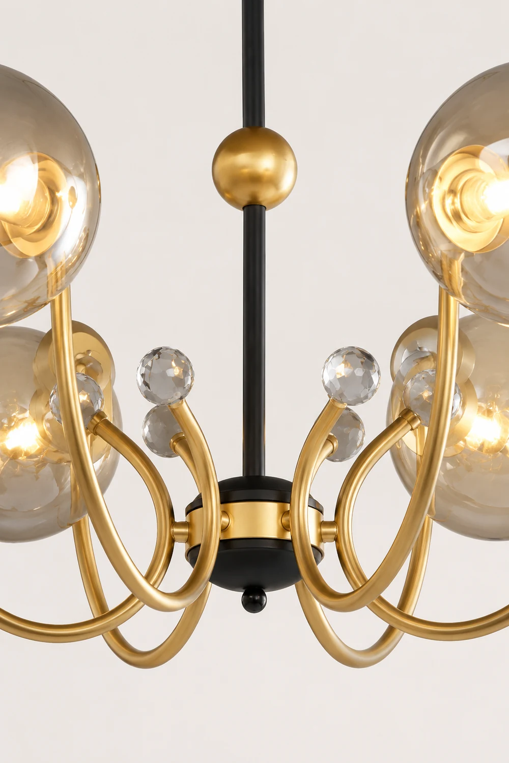 Black Adjustable Sputnik Chandeliers - Lumpaz