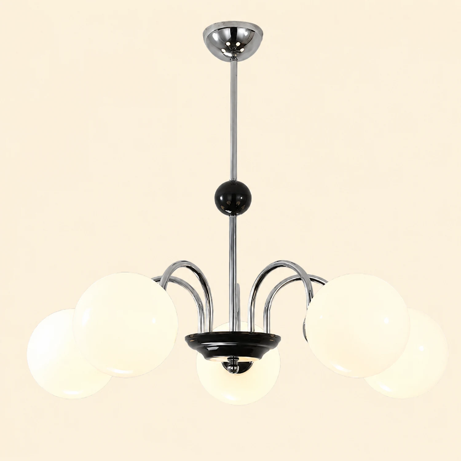 Chrome Chandelier Living Room Lighting Nordic Glass Chandelier - Lumpaz