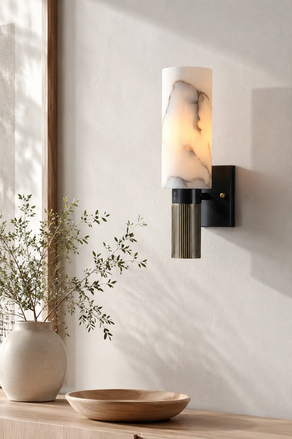 Torch Marble Sconce - Lumpaz
