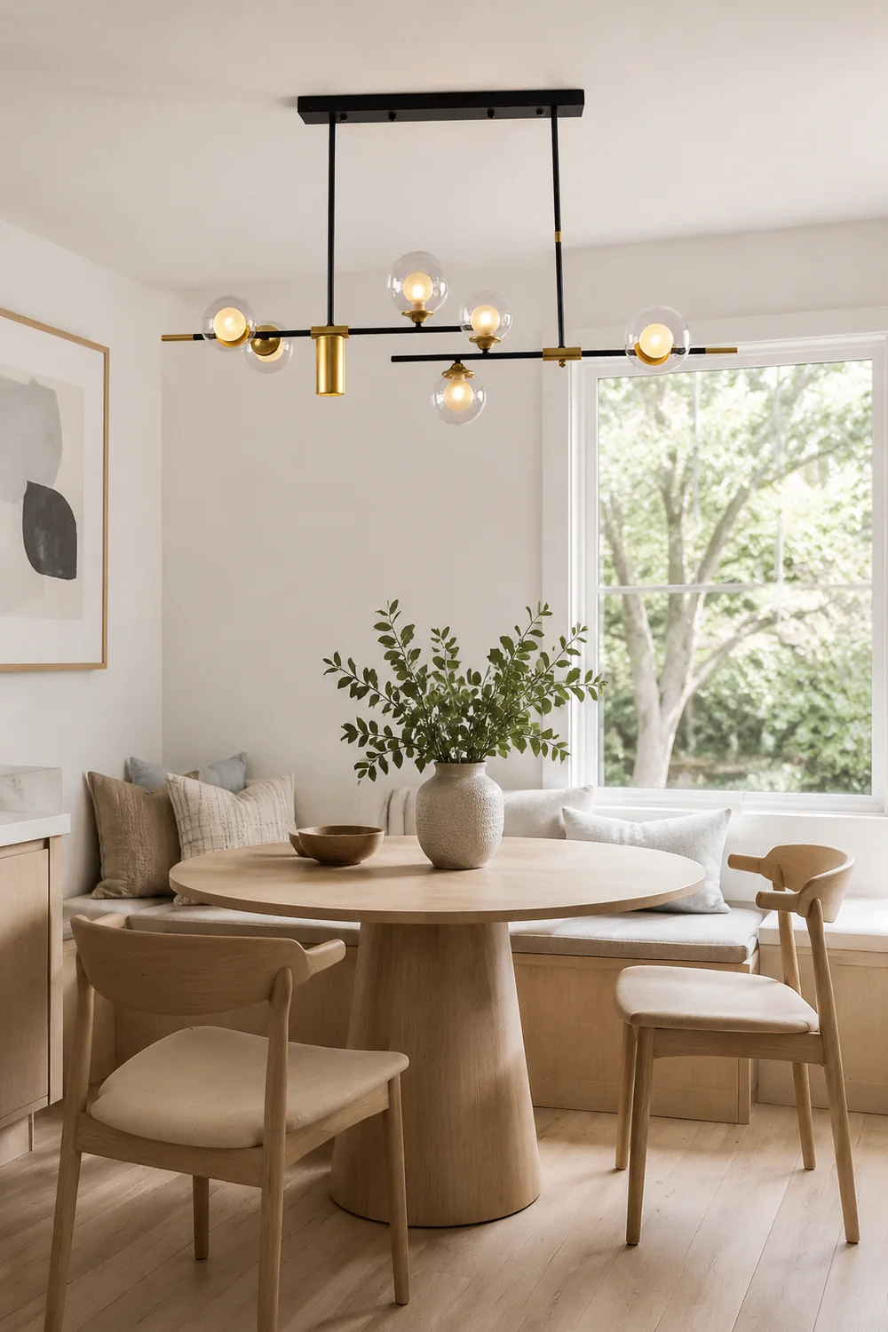 Brass Contemporary LED Chandelier Sputnik Chandelier 7-Light - Lumpaz