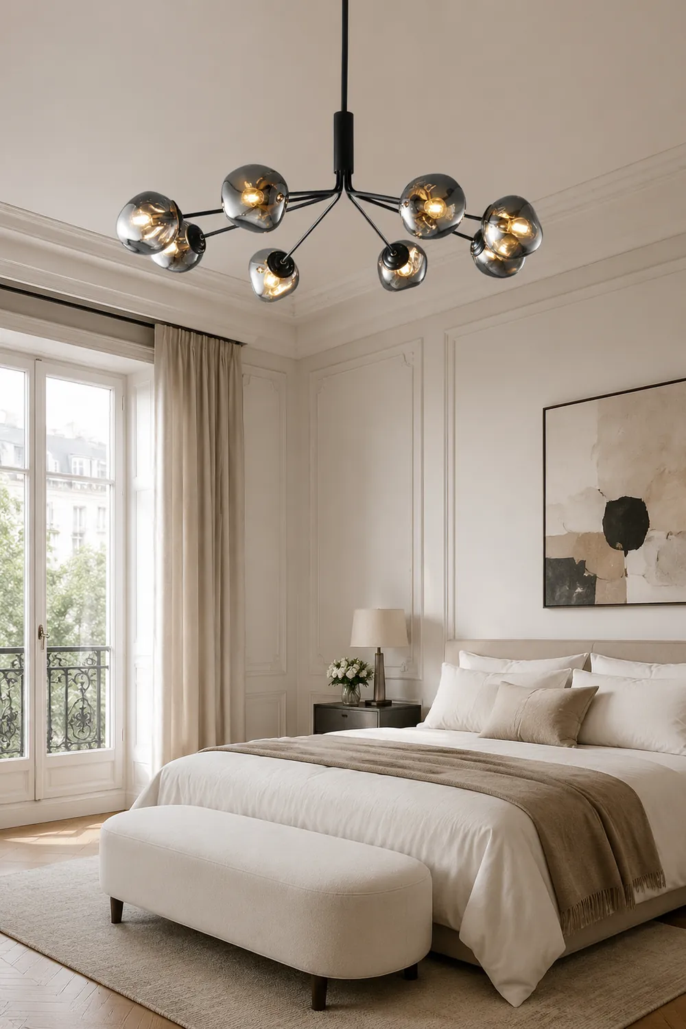 Modern Molecular Lava Glass Living Room Chandelier - Lumpaz