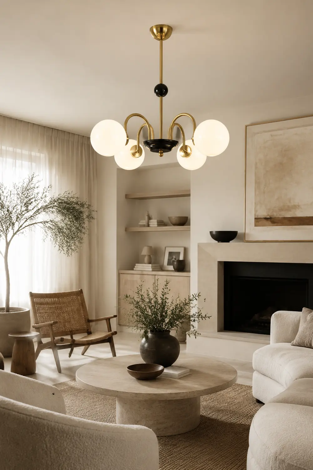 Chrome Chandelier Living Room Lighting Nordic Glass Chandelier - Lumpaz