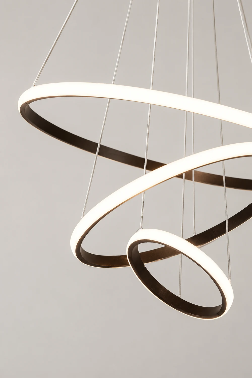 LED Ring Pendant Light Suspended Hanging Ring Chandelier - Lumpaz