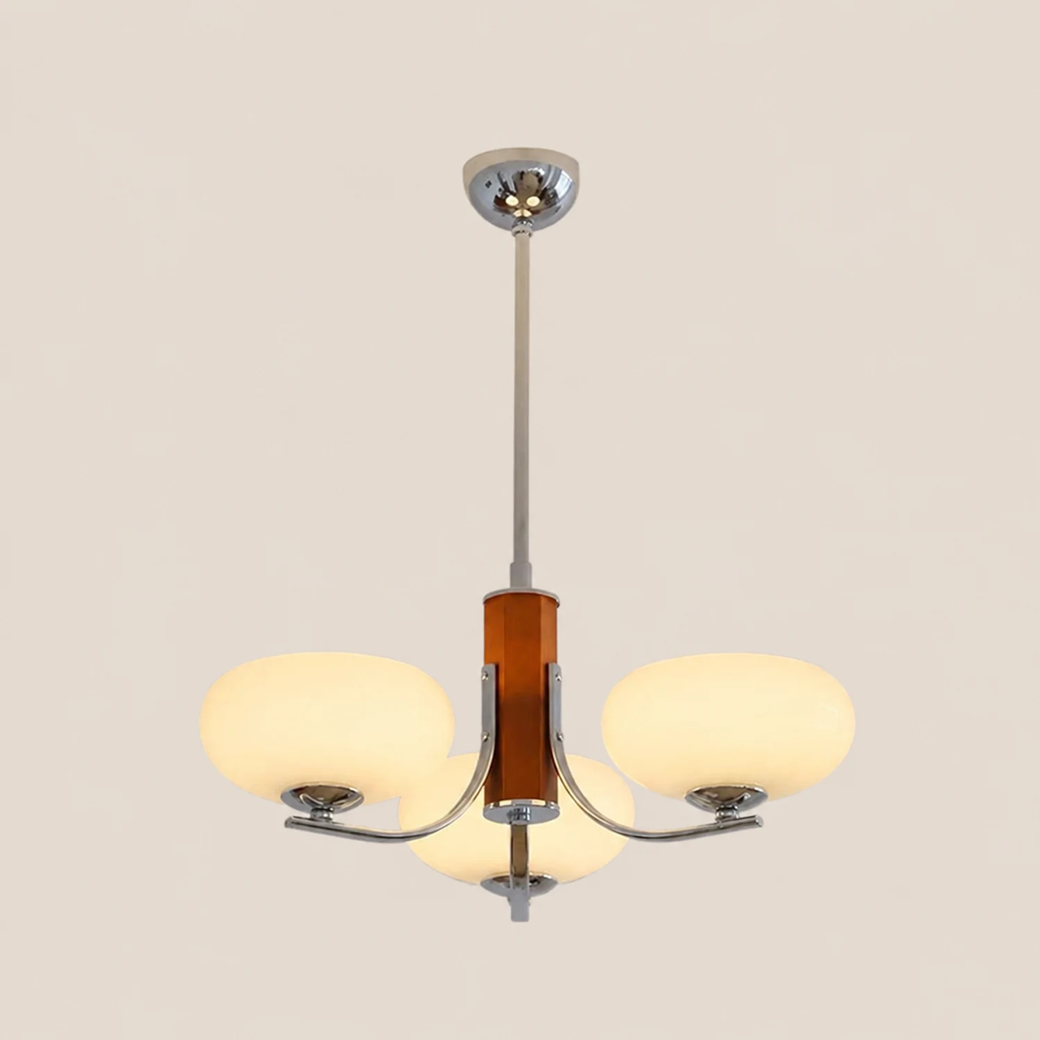 Medieval Bauhaus Solid Wood Chandelier - Lumpaz