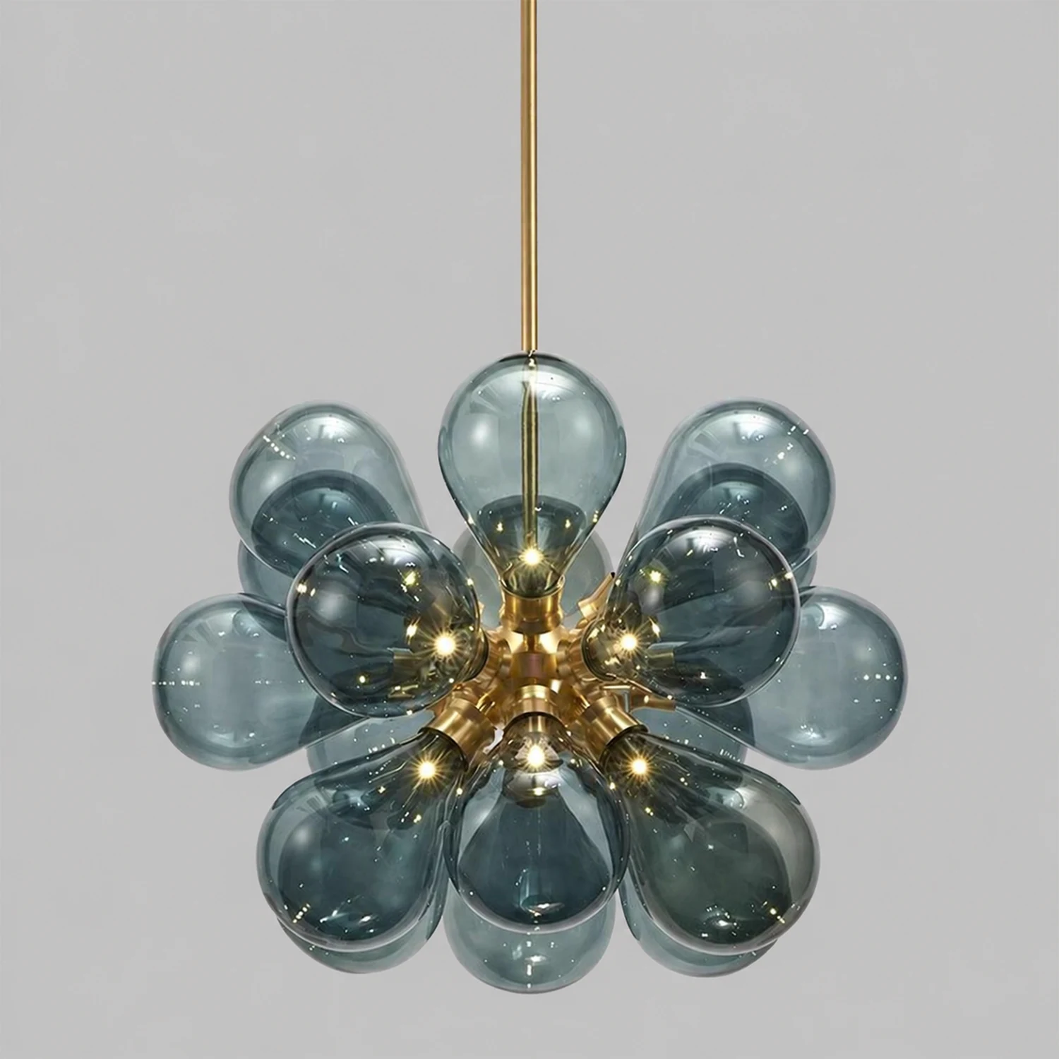 Design Bubble Glass Globe Sputnik Chandelier for Dining Room - Lumpaz