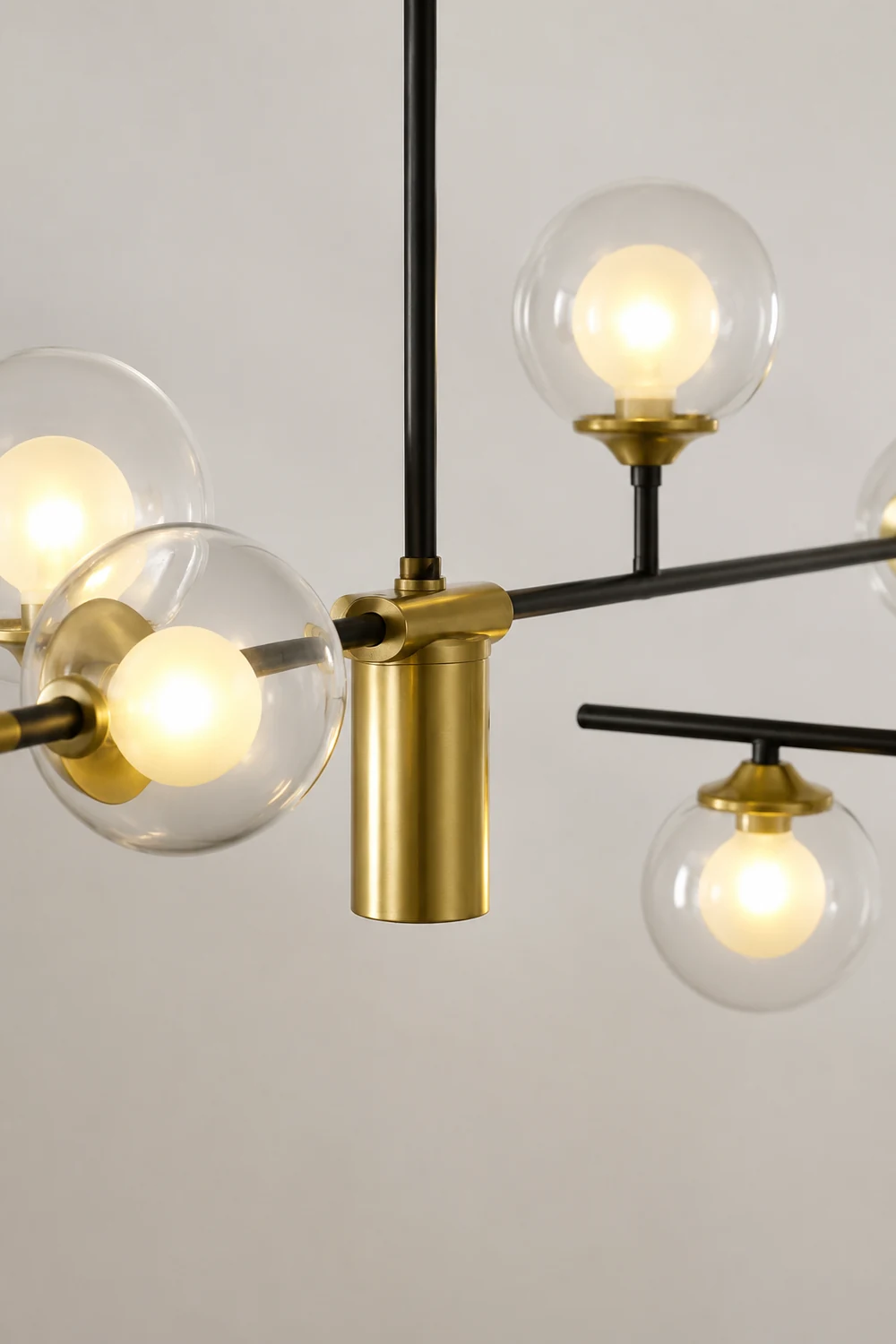 Brass Contemporary LED Chandelier Sputnik Chandelier 7-Light - Lumpaz