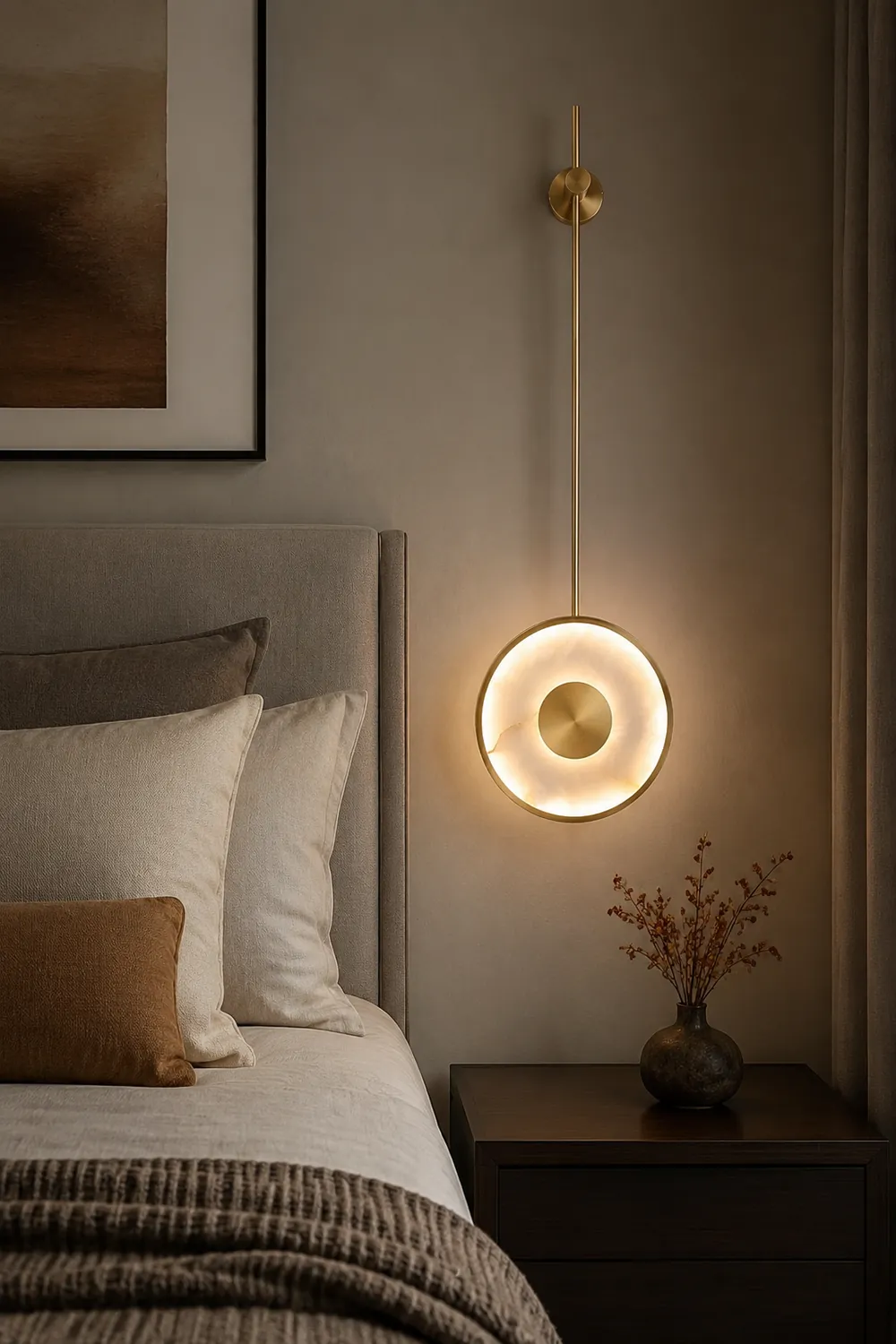 Round Marble Wall Lamp - Lumpaz