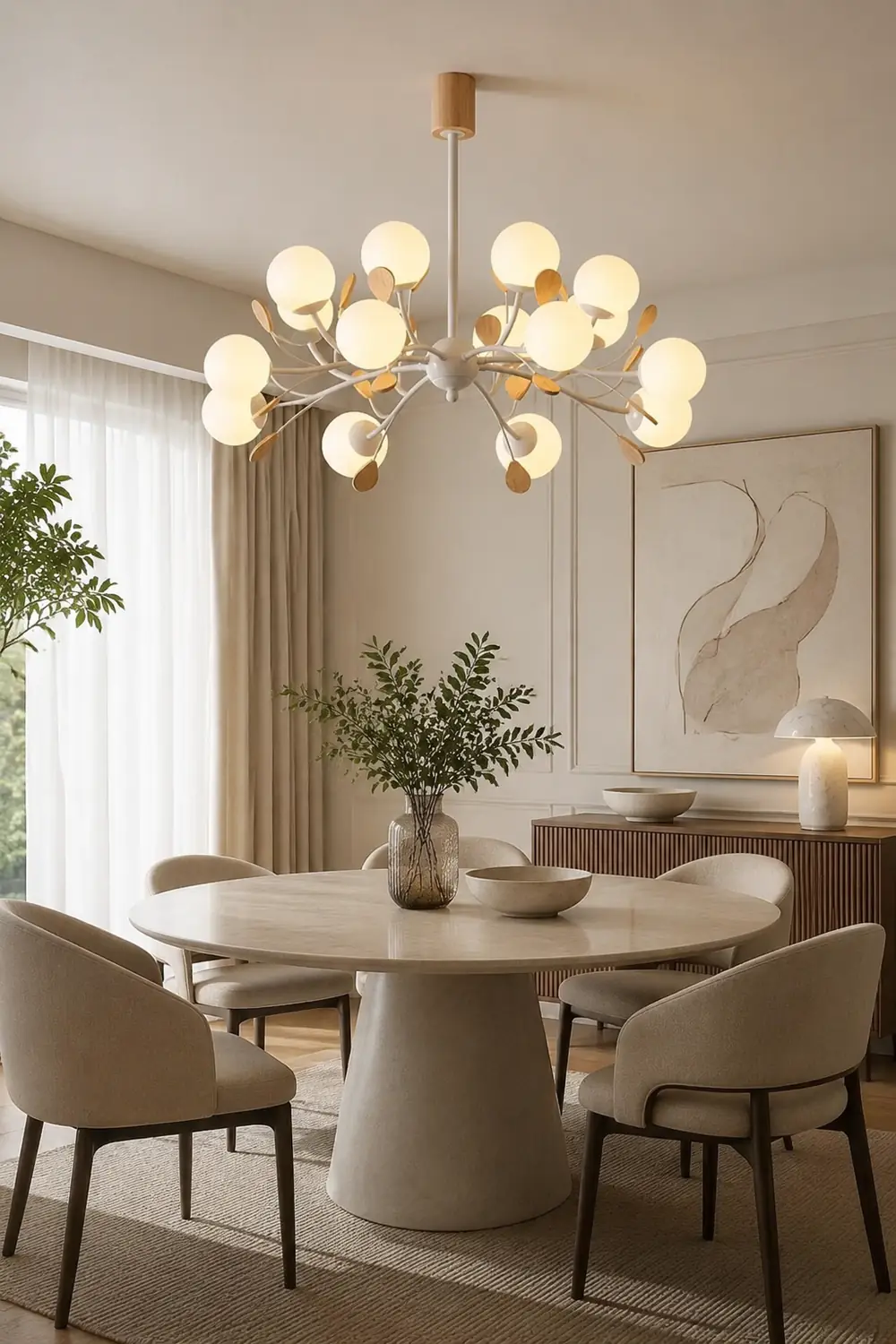 Modern Firefly Glass Chandelier - Lumpaz