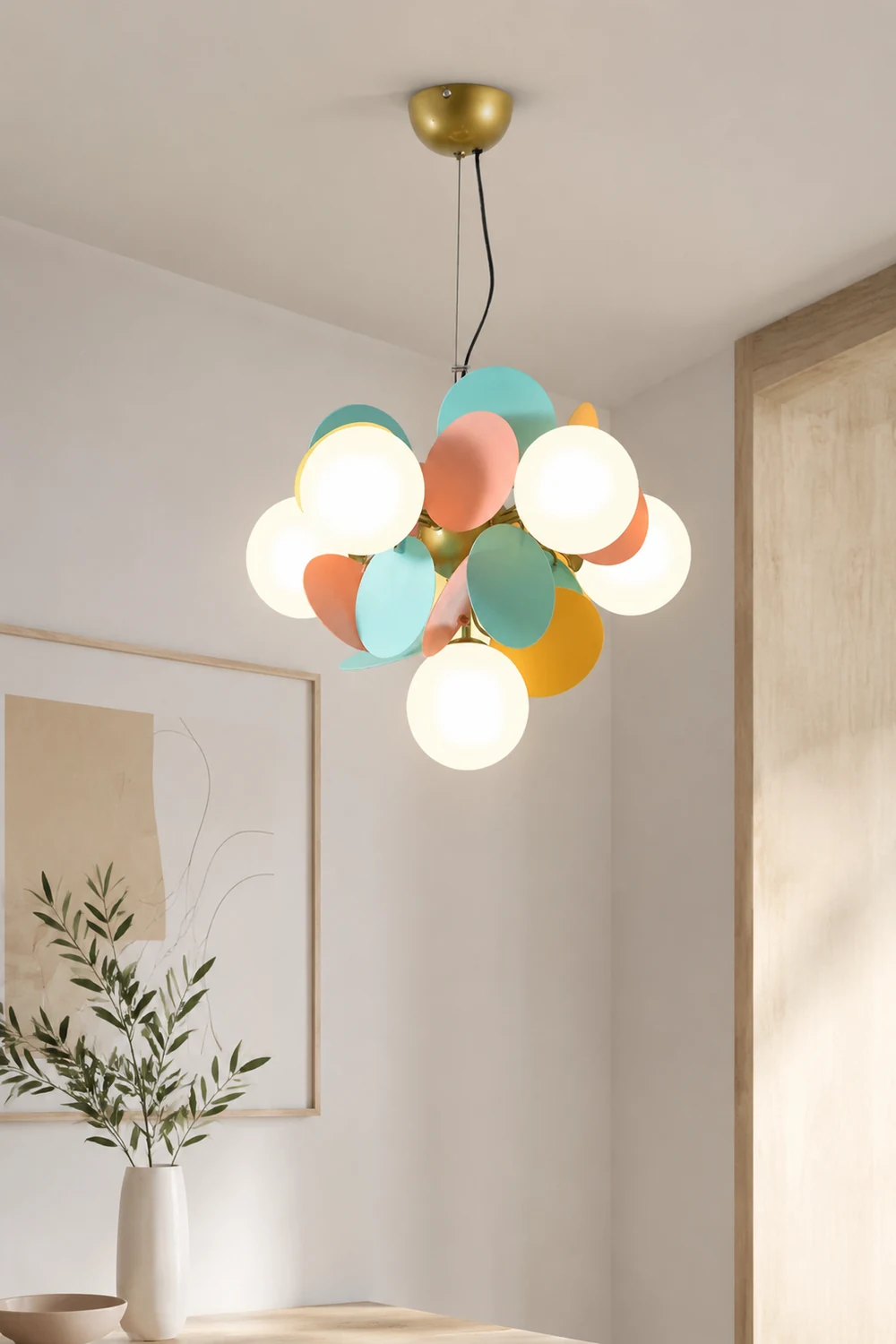 Modern Multicolored Flower-Branch Shaped Ceiling Chandelier Light - Lumpaz