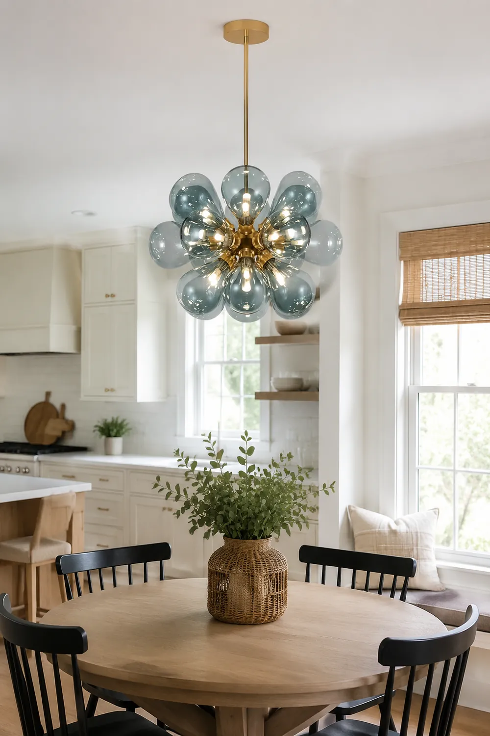 Design Bubble Glass Globe Sputnik Chandelier for Dining Room - Lumpaz