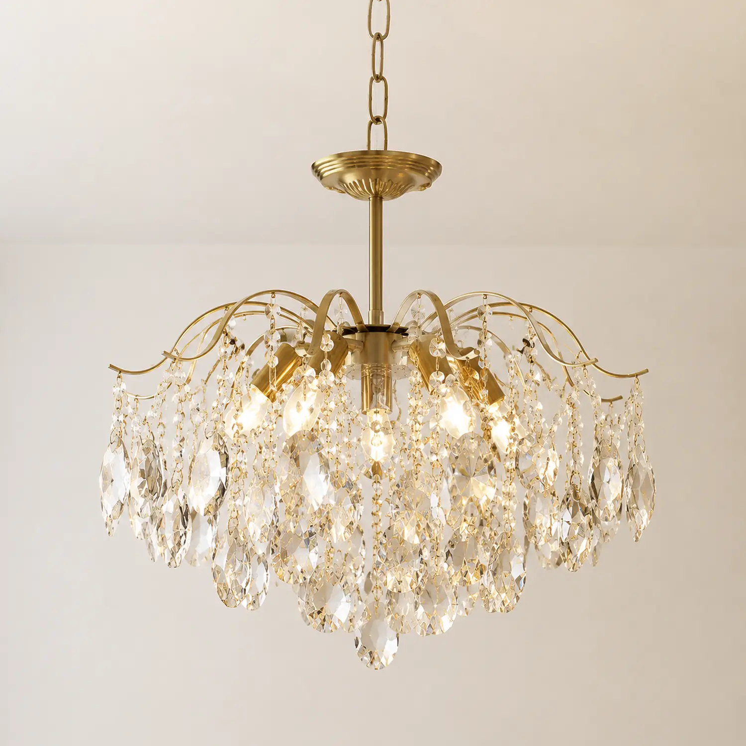 French Light luxury Romantic Crystal Chandelier - Lumpaz