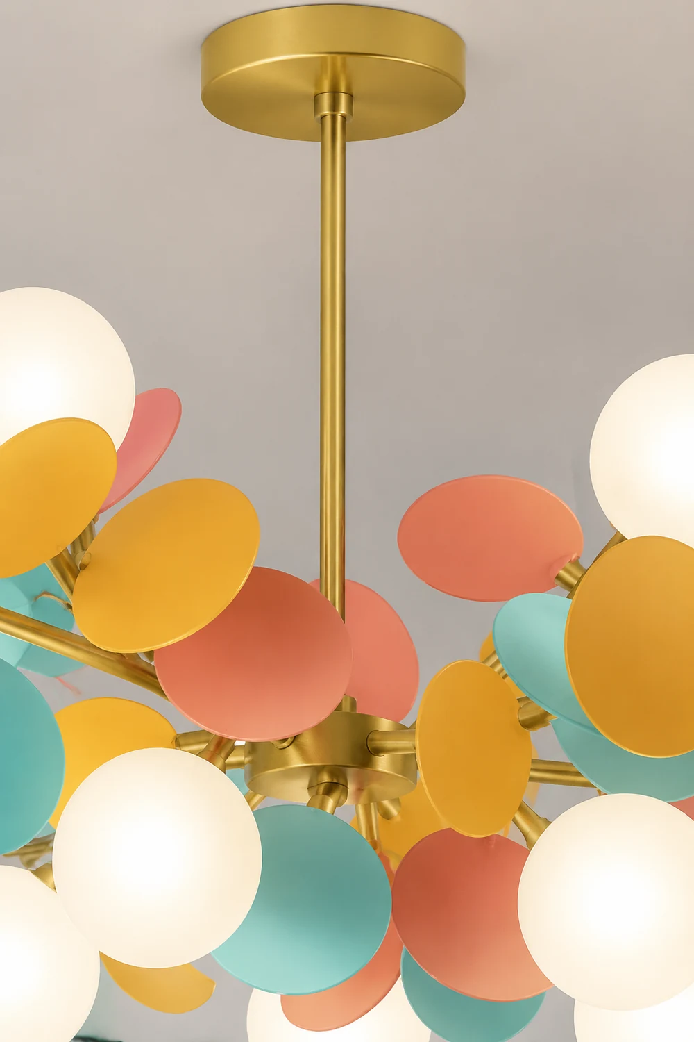 Nordic Multicolored Flower Branch Living Room Chandelier - Lumpaz