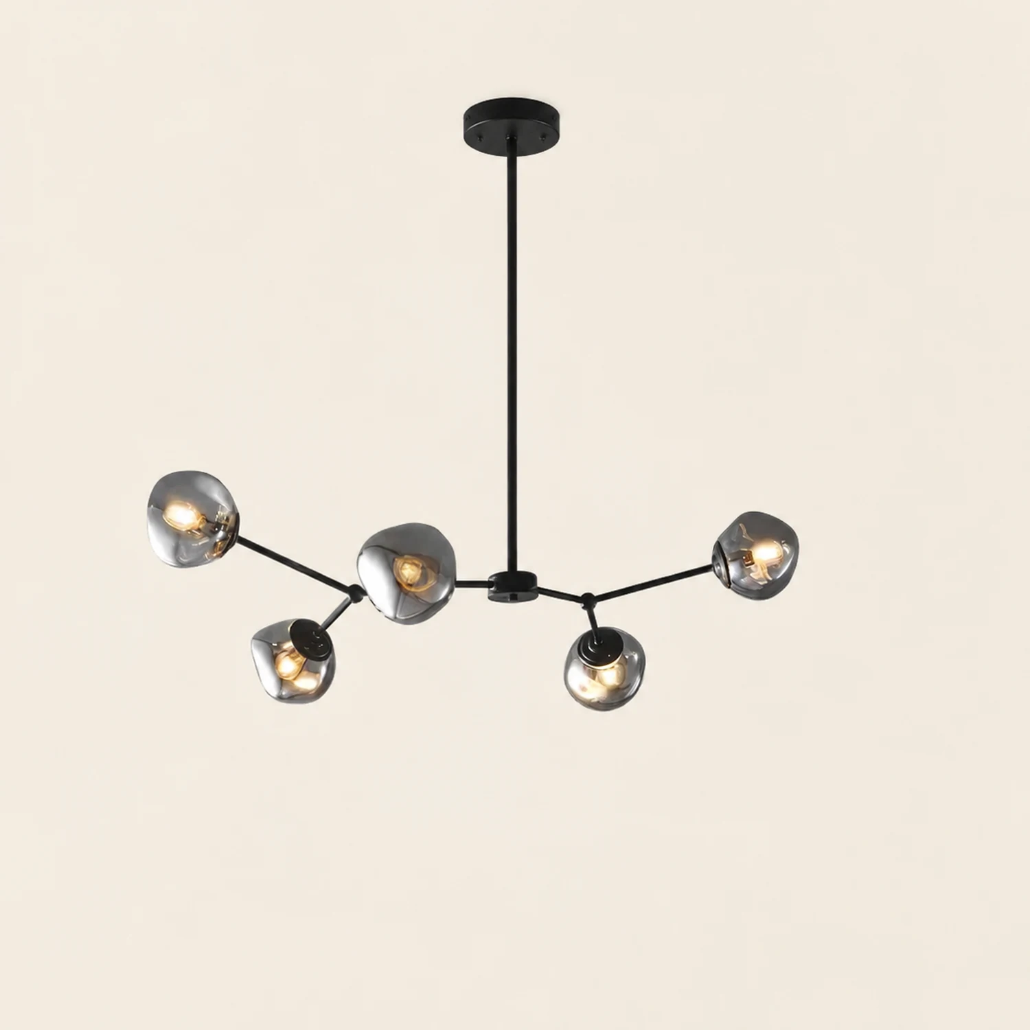 Modern Molecular Lava Glass Living Room Chandelier - Lumpaz