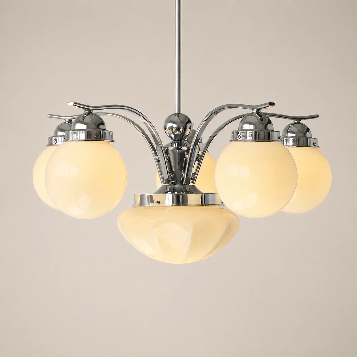 Vintage Ryttenberg Glass Chandelier - Lumpaz