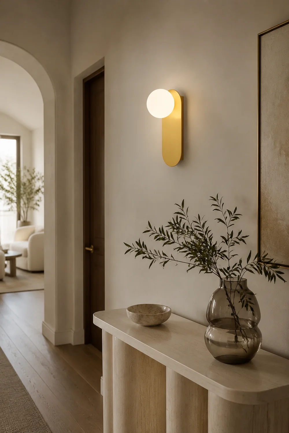 Flat Base Globe Sconce - Lumpaz