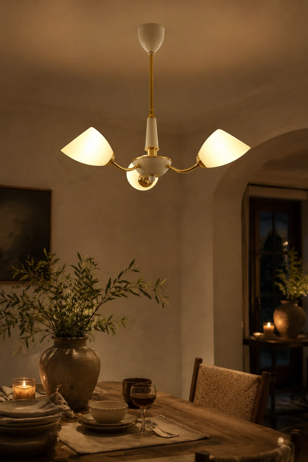 Medieval Modern Simple Black Bedroom Chandelier - Lumpaz