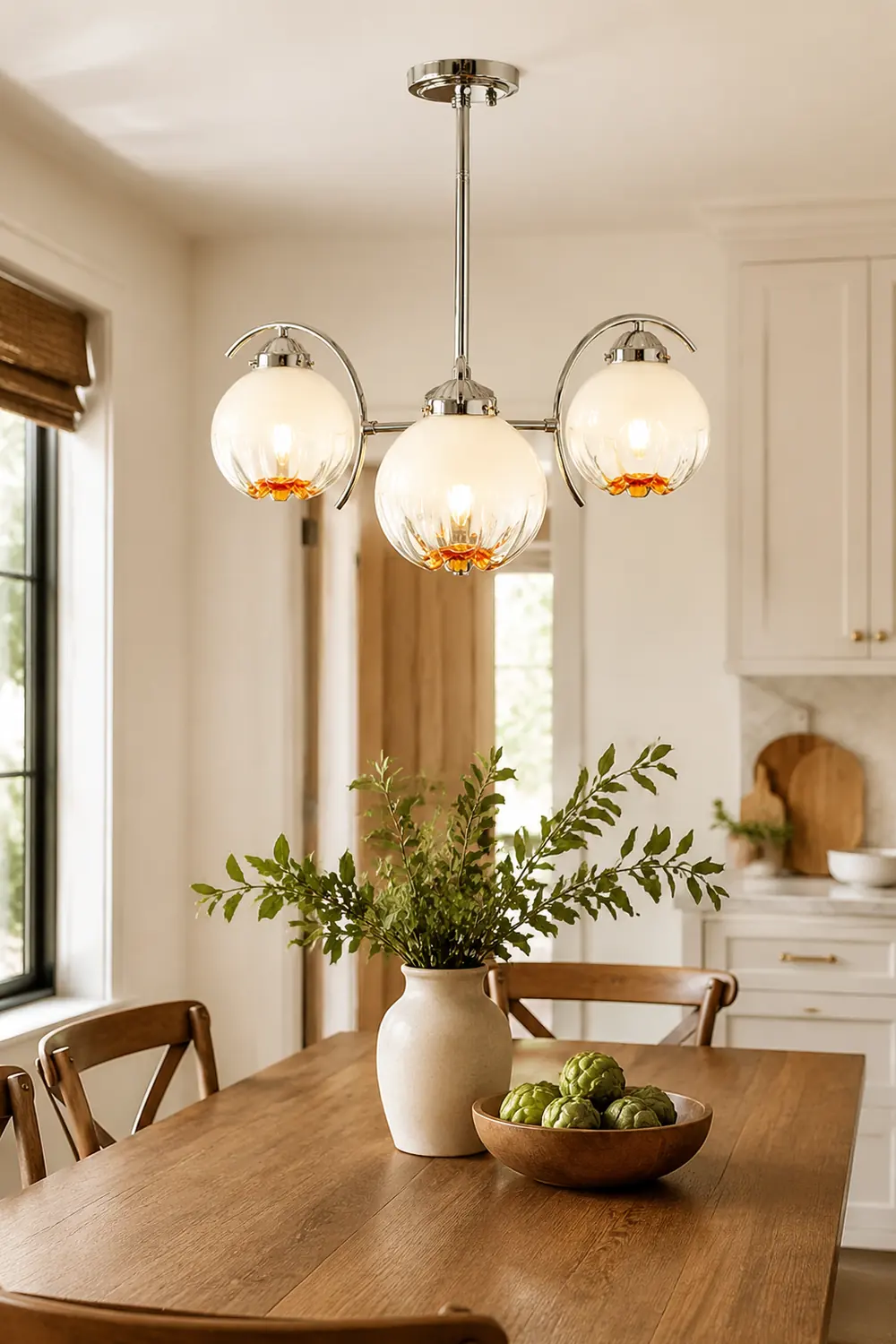 Modern Classic Flower Shape Glass Chandelier - Lumpaz