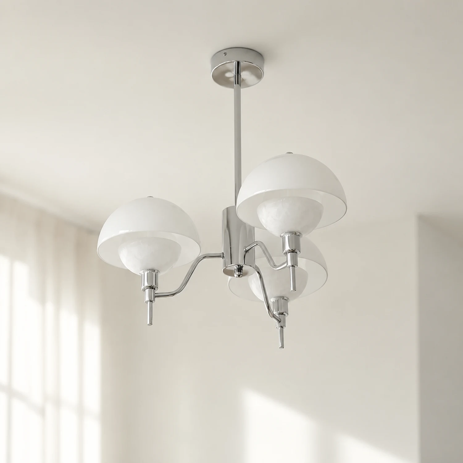 French White Cream Mushroom Chandelier - Lumpaz