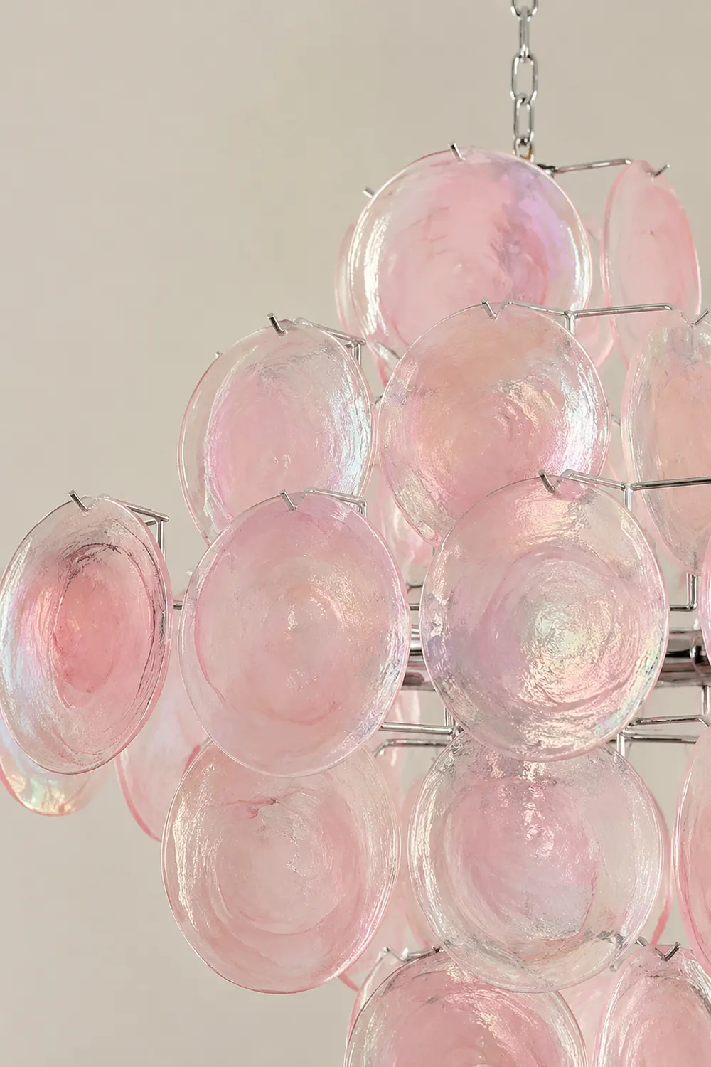 Pink Murano Glass Chandelier for Living Room - Lumpaz