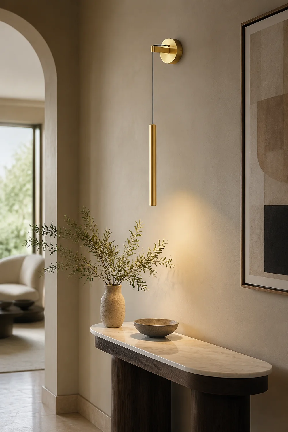 Brass Line Wall Light - Lumpaz