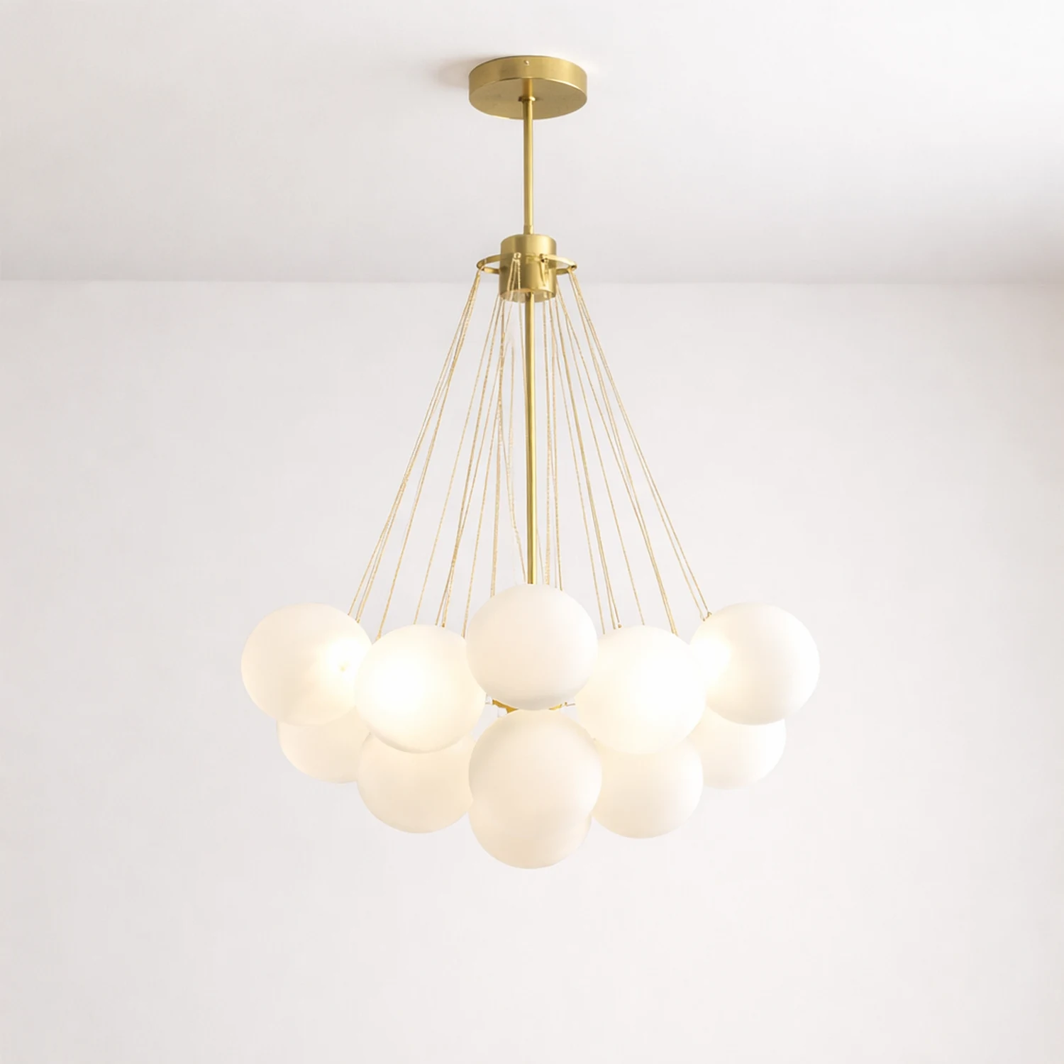 Bubble Chandelier Nordic Frosted Glass Ball Chandelier for Dining Room - Lumpaz