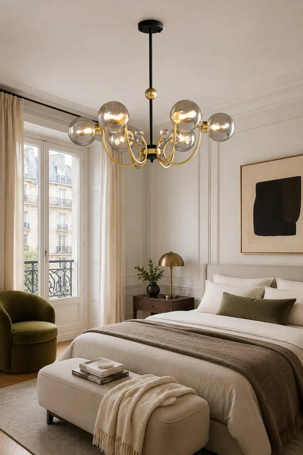 Black Adjustable Sputnik Chandeliers - Lumpaz