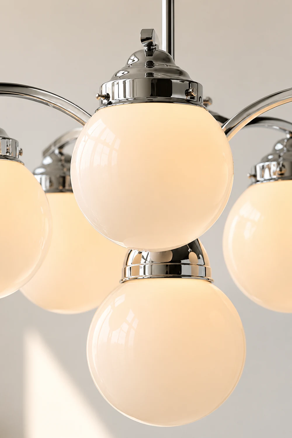 Retro Salamanca Round Glass Chandelier Lights - Lumpaz