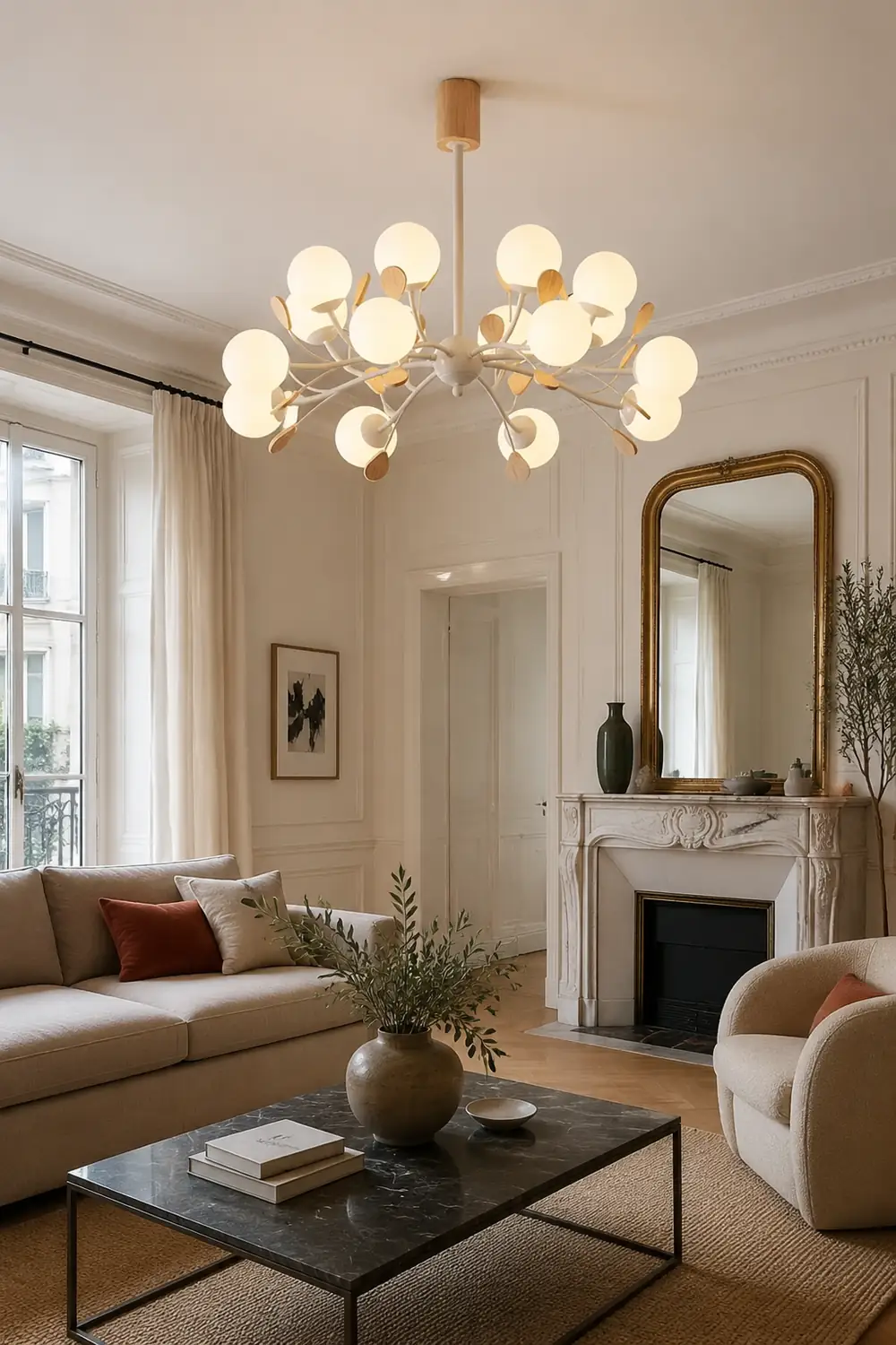Modern Firefly Glass Chandelier - Lumpaz