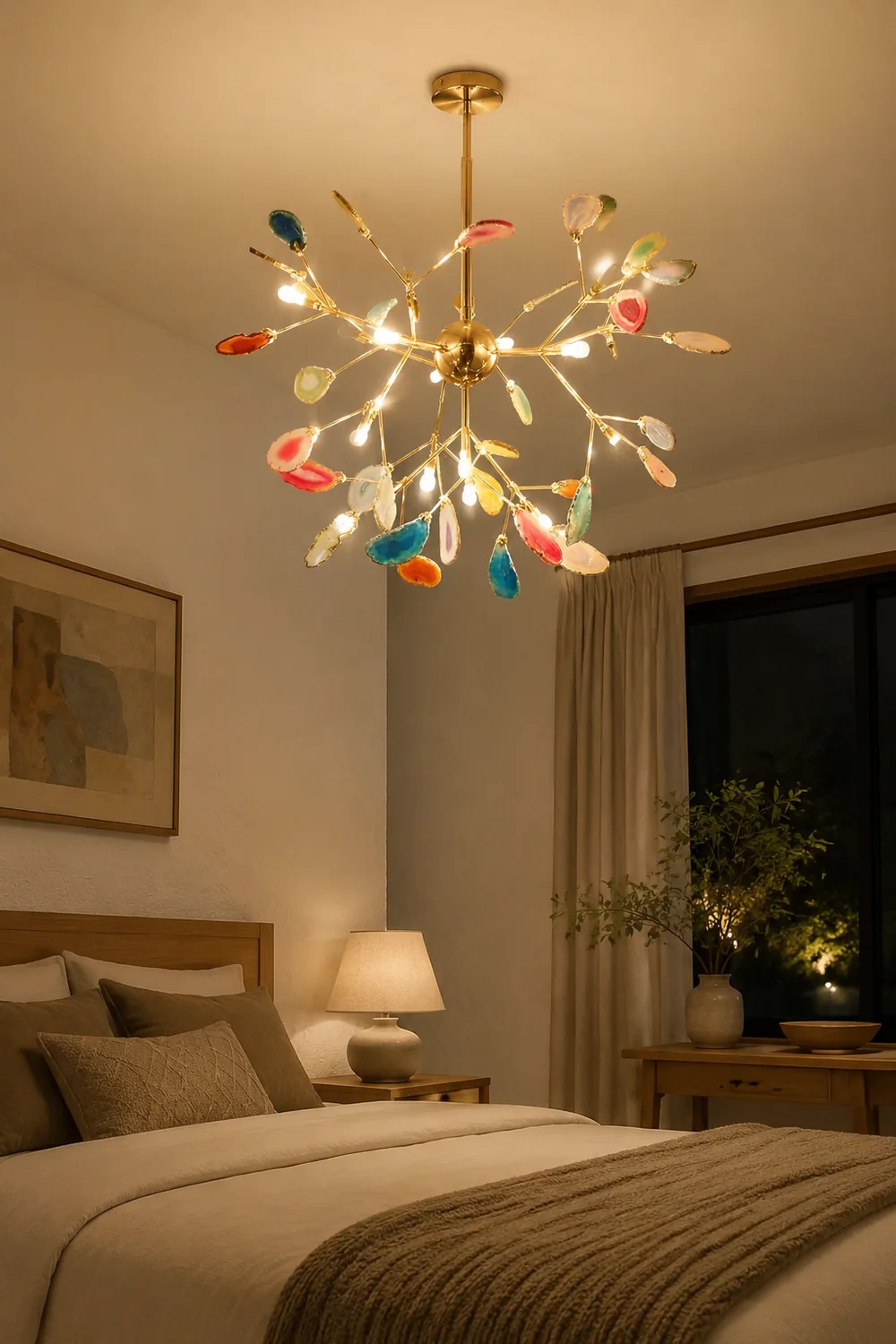 Nordic Creative Light Luxury Agate Stone Chandelier - Lumpaz