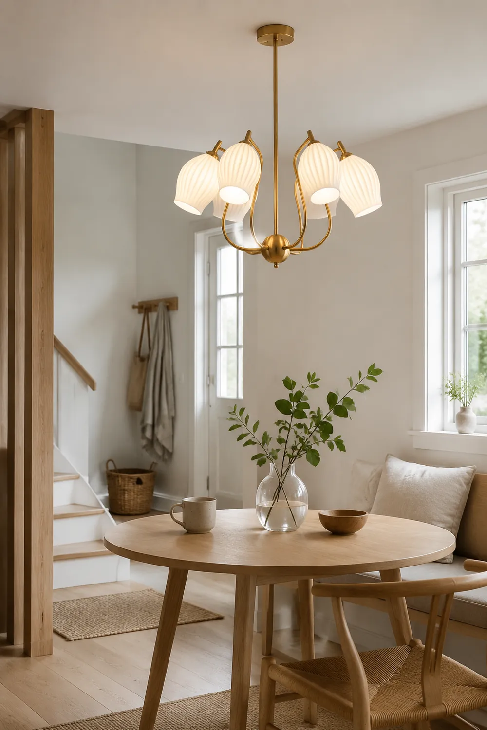 Modern Ceramics Flower shaped Warm Chandelier - Lumpaz