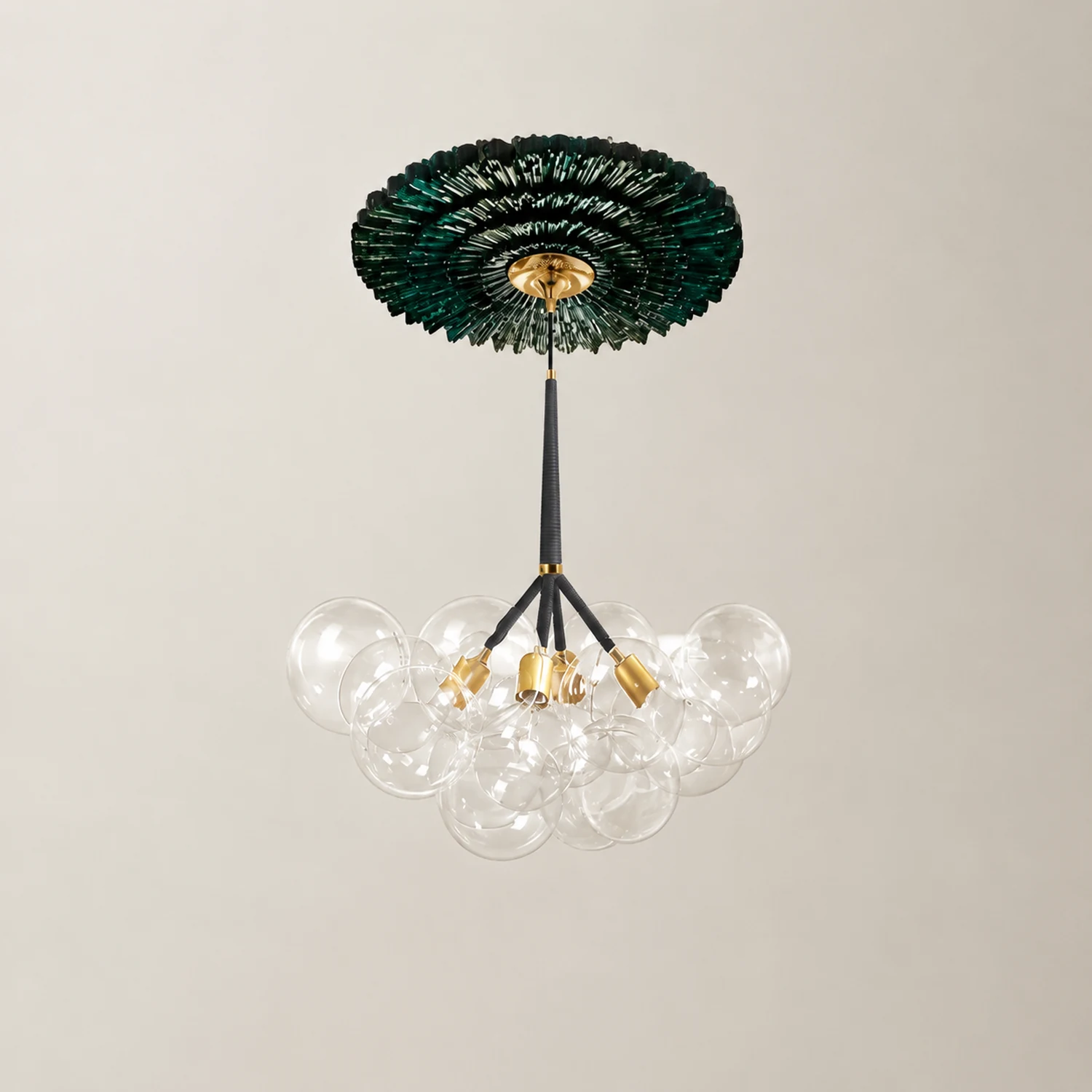 Large Glass Bubble Chandelier for Living Room - Lumpaz