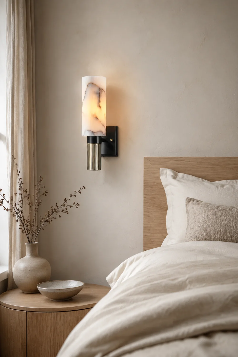 Torch Marble Sconce - Lumpaz