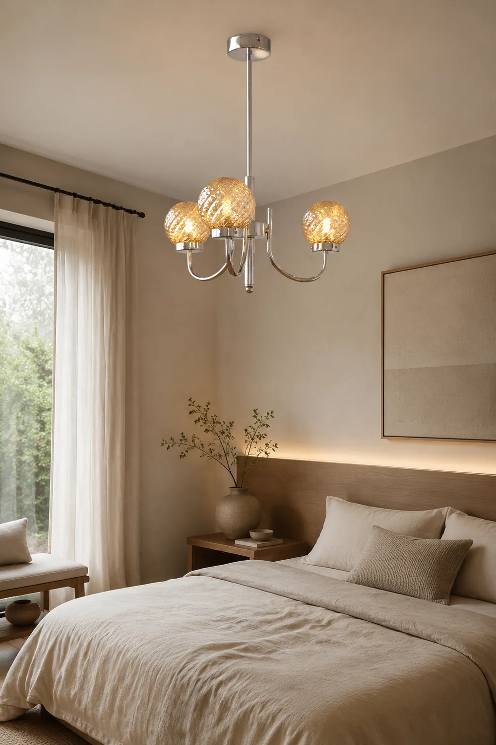 Light Luxury Glass Ball Bedroom Chandeliers - Lumpaz