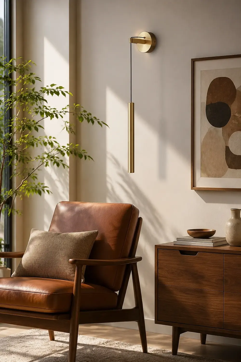 Brass Line Wall Light - Lumpaz