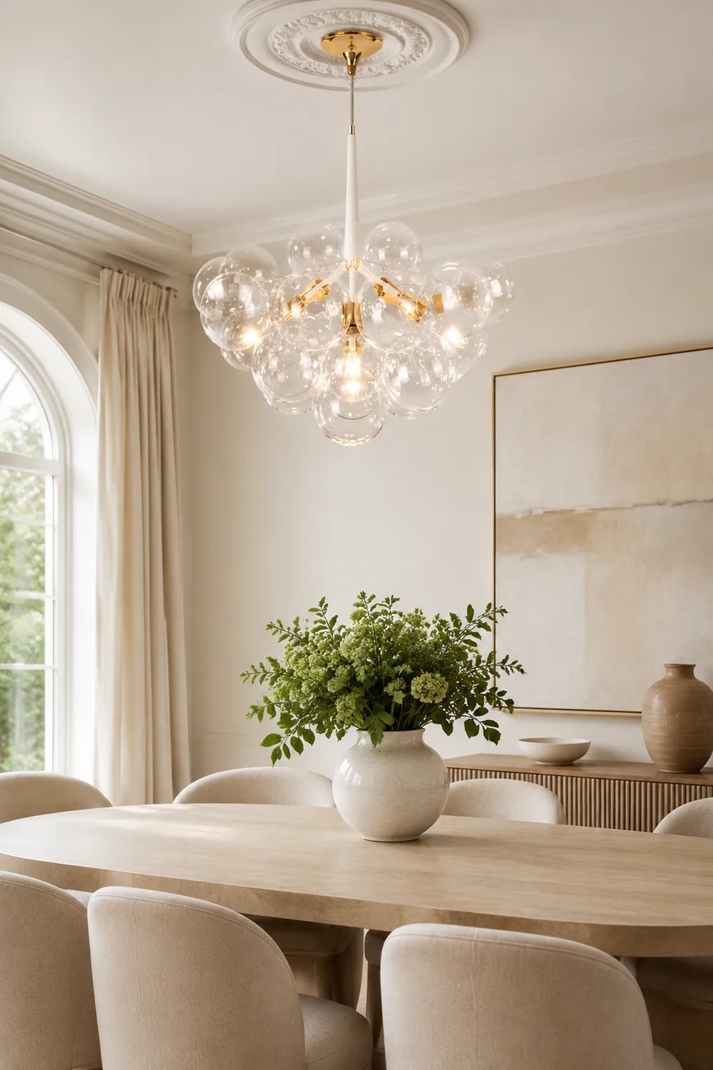 Large Glass Bubble Chandelier for Living Room - Lumpaz