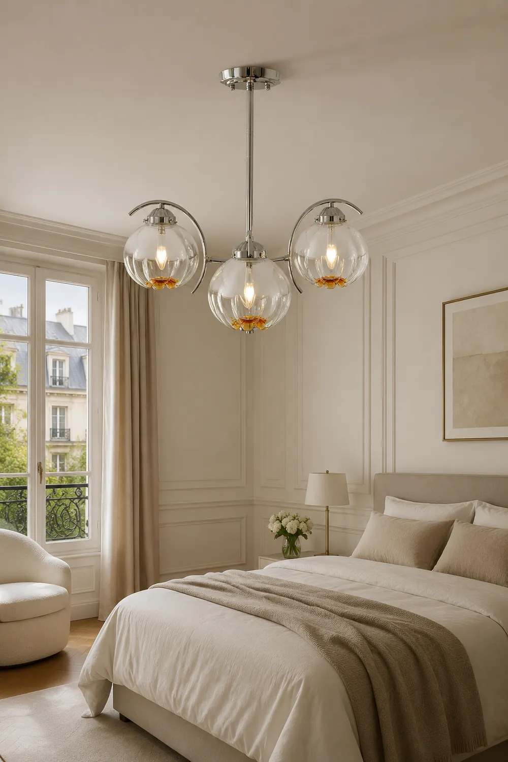 Modern Classic Flower Shape Glass Chandelier - Lumpaz