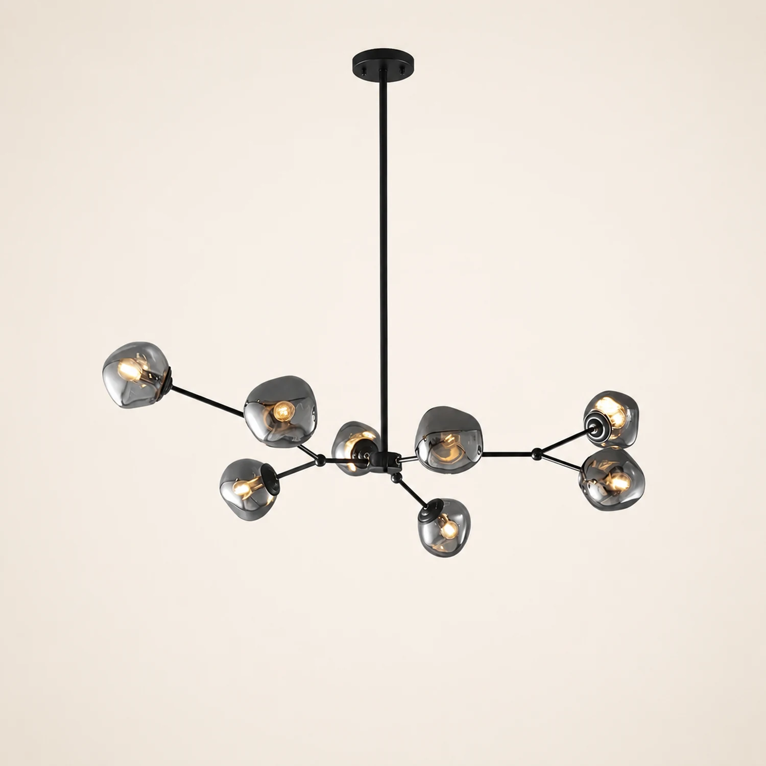 Modern Molecular Lava Glass Living Room Chandelier - Lumpaz