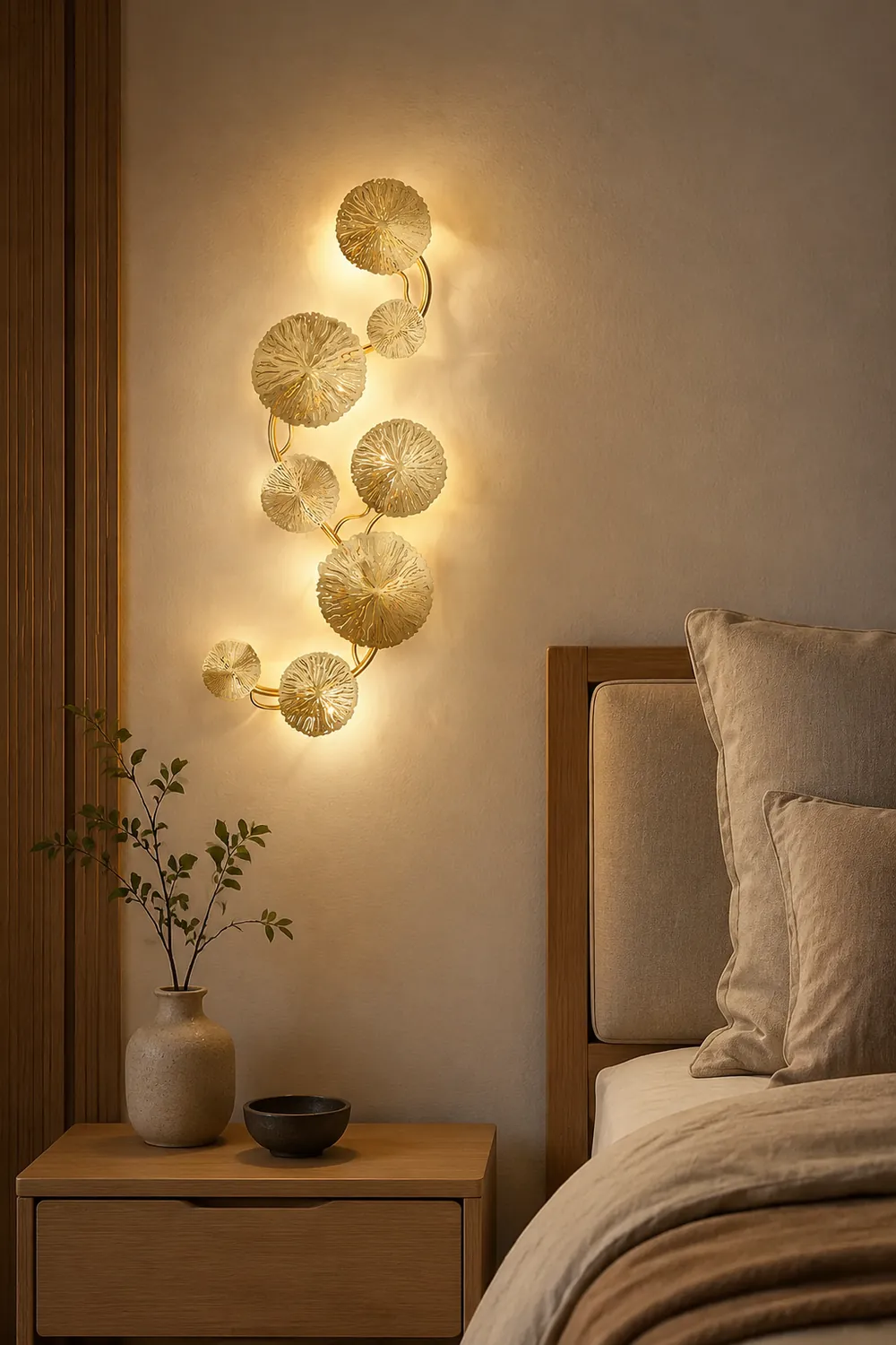 Lotus Leaf Wall Sconce - Lumpaz