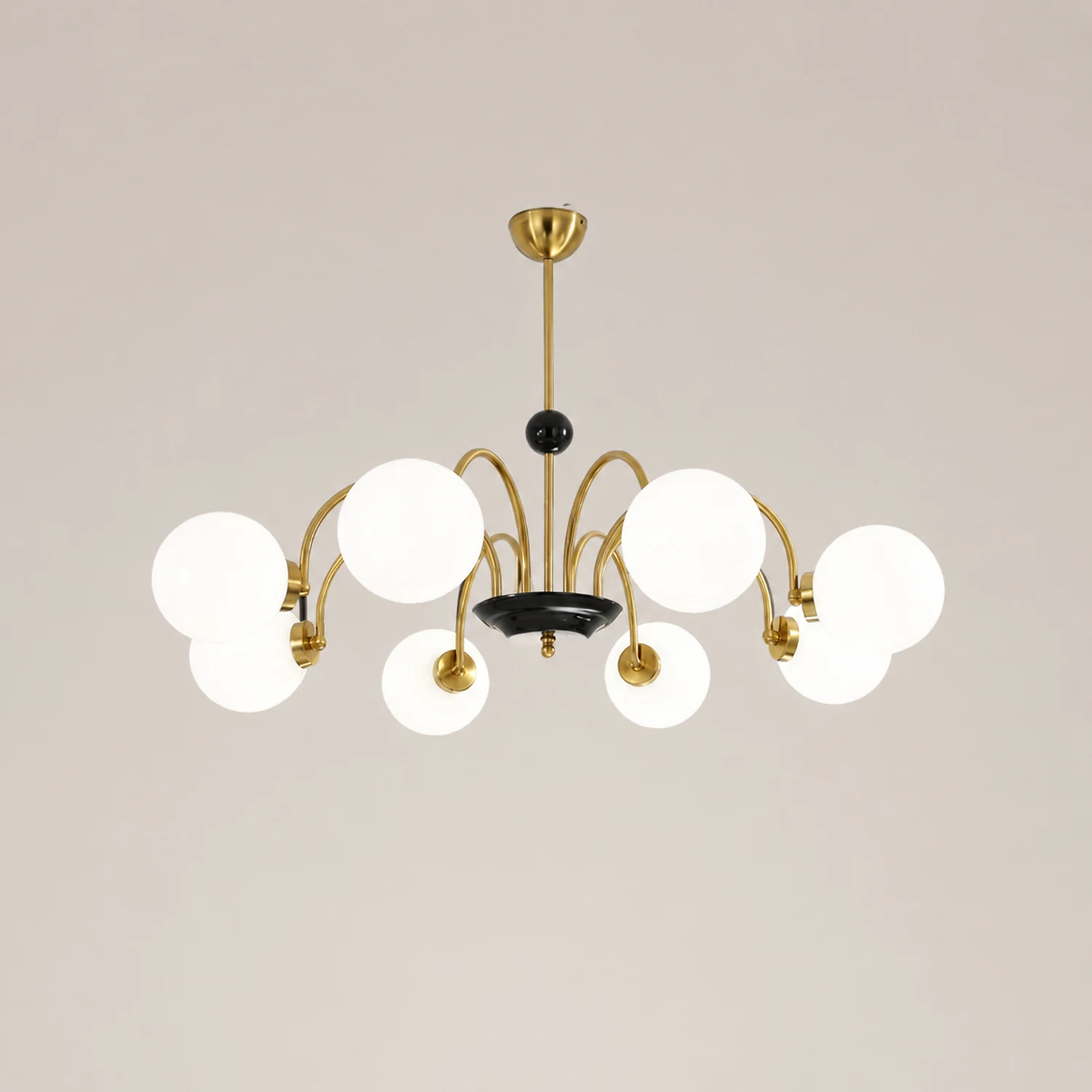 Chrome Chandelier Living Room Lighting Nordic Glass Chandelier - Lumpaz