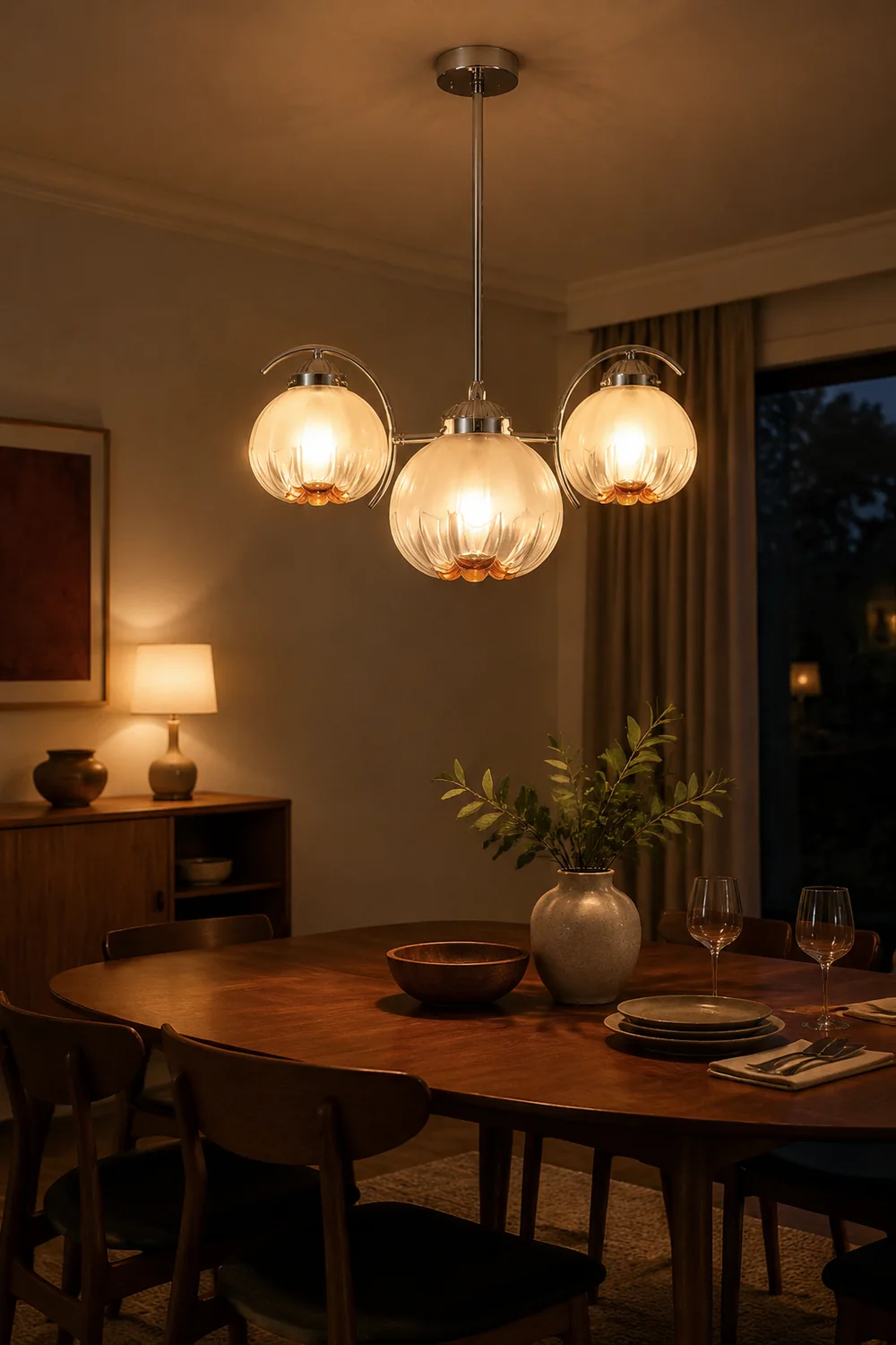 Modern Classic Flower Shape Glass Chandelier - Lumpaz