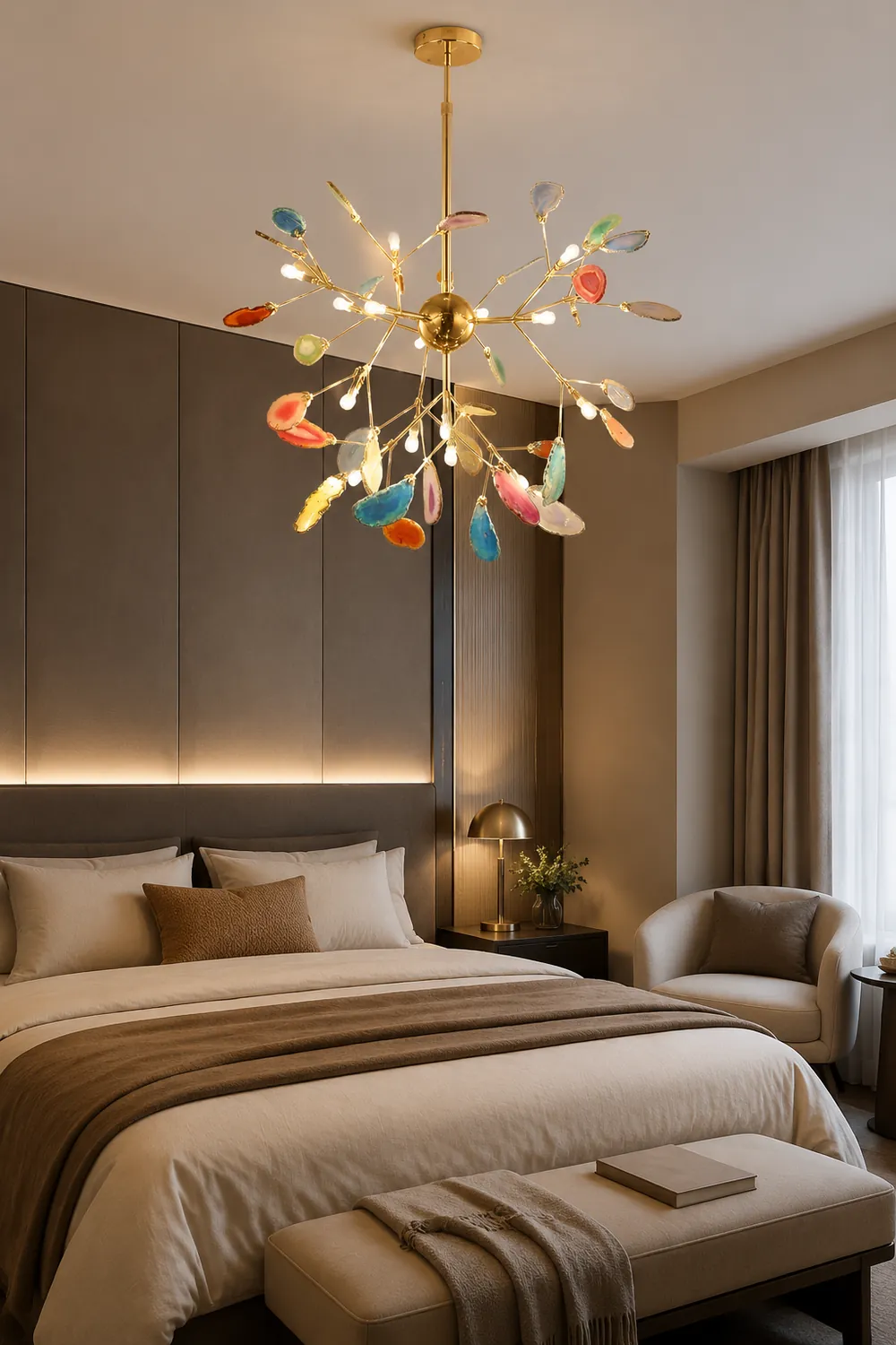 Nordic Creative Light Luxury Agate Stone Chandelier - Lumpaz