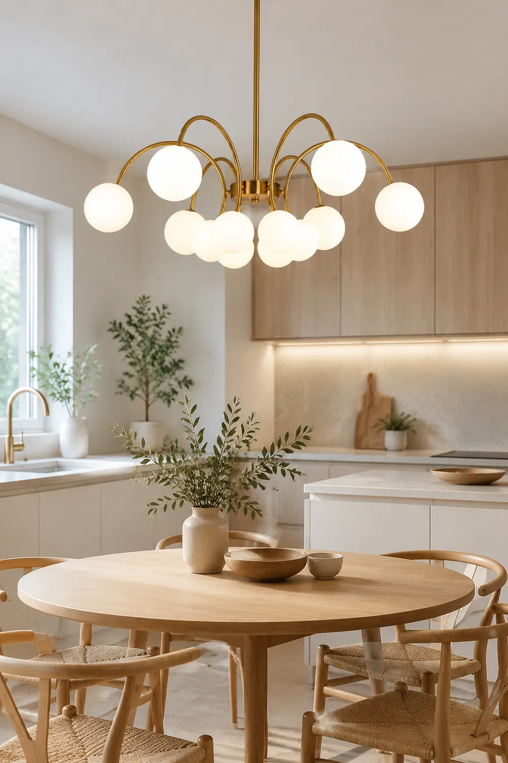 Modern Gold Sputnik Shape Chandelier - Lumpaz