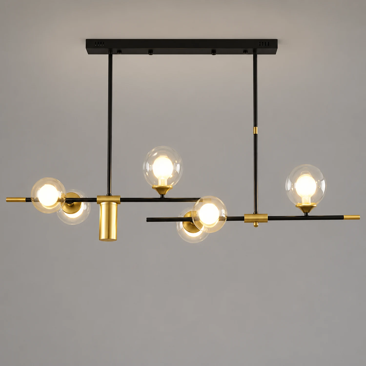 Brass Contemporary LED Chandelier Sputnik Chandelier 7-Light - Lumpaz