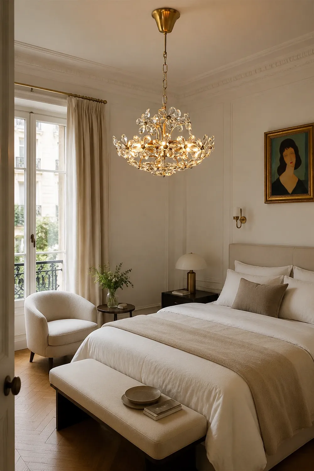 Luxury Crystal Bouquet Brass Chandeliers - Lumpaz